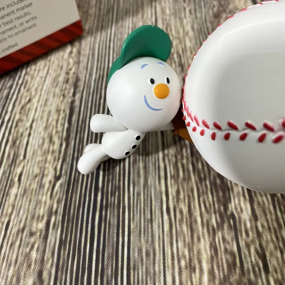 Hallmark Keepsake 'Home Run Star' Baseball Holiday Ornament -Personalize New